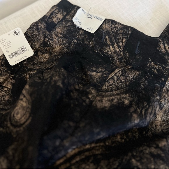 Free People | Jayde Printed Metallic Flare Jeans NWT - Picture 14 of 16